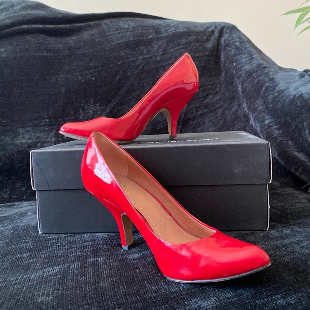 Vince Camuto red pumps